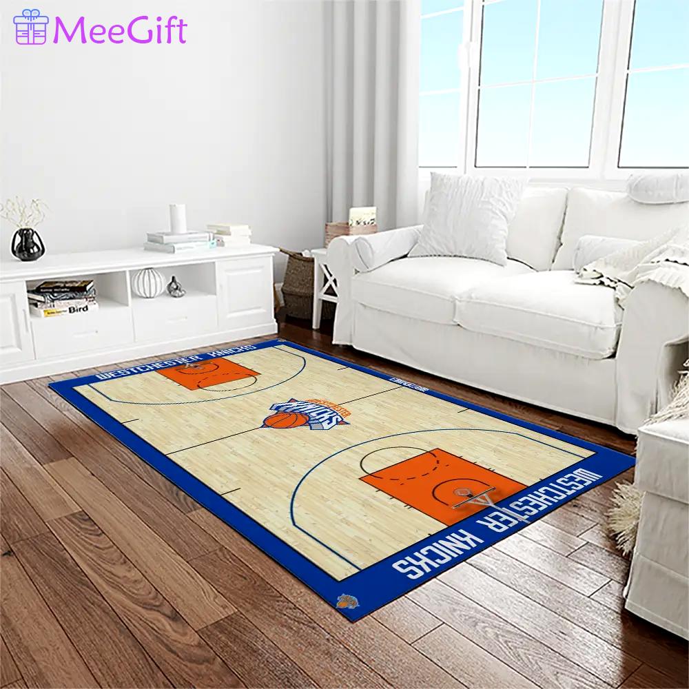 Nba new york knicks basketball team logo rectangle area rug nyk46 Rectangle Rug