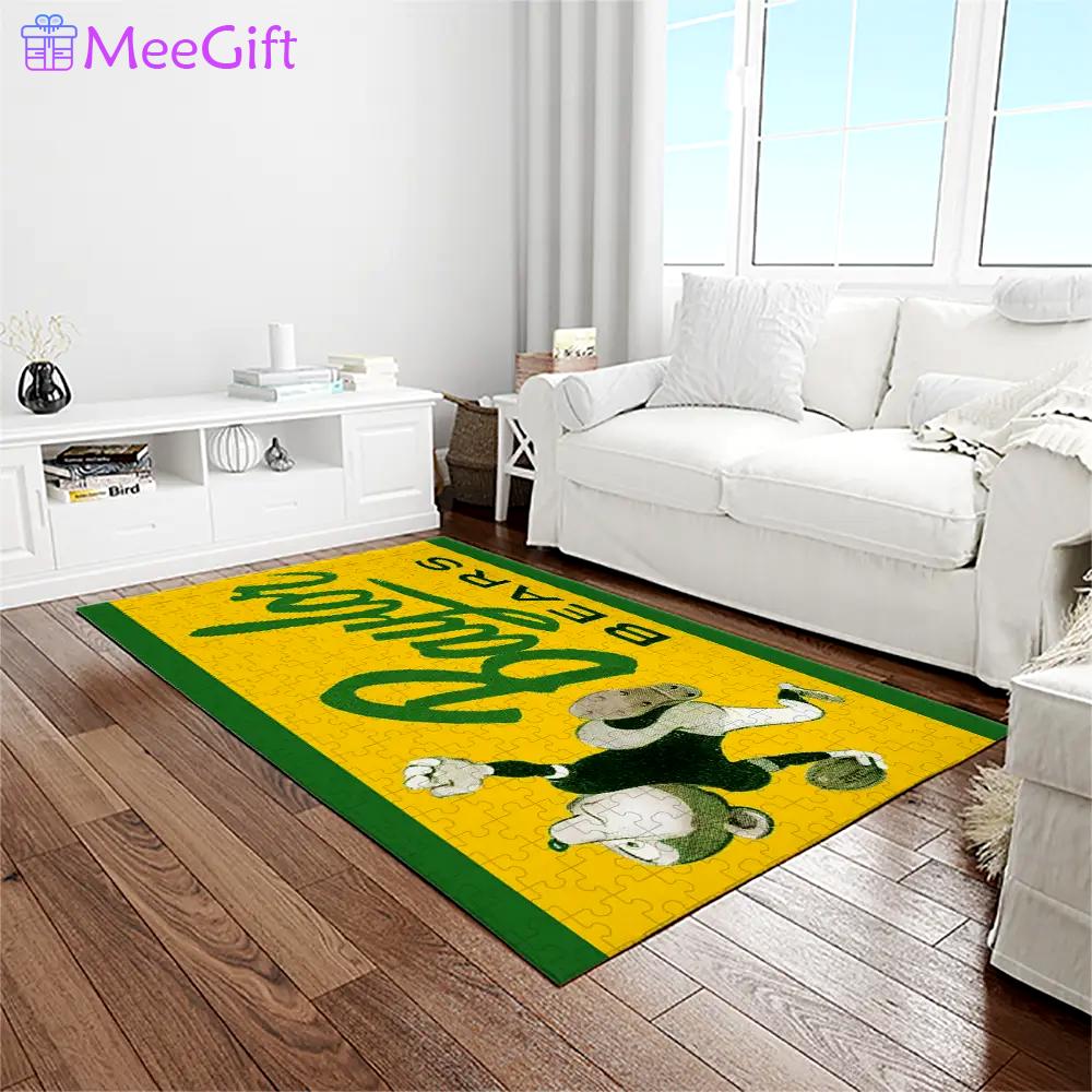 Ncaa baylor bears sport basketball and foolball team logo rectangle area rug bb21 Rectangle Rug