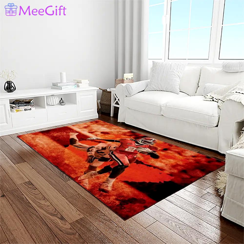Ncaa clemson tigers college sport basketball and foolball team logo rectangle area rug ct85 Rectangle Rug