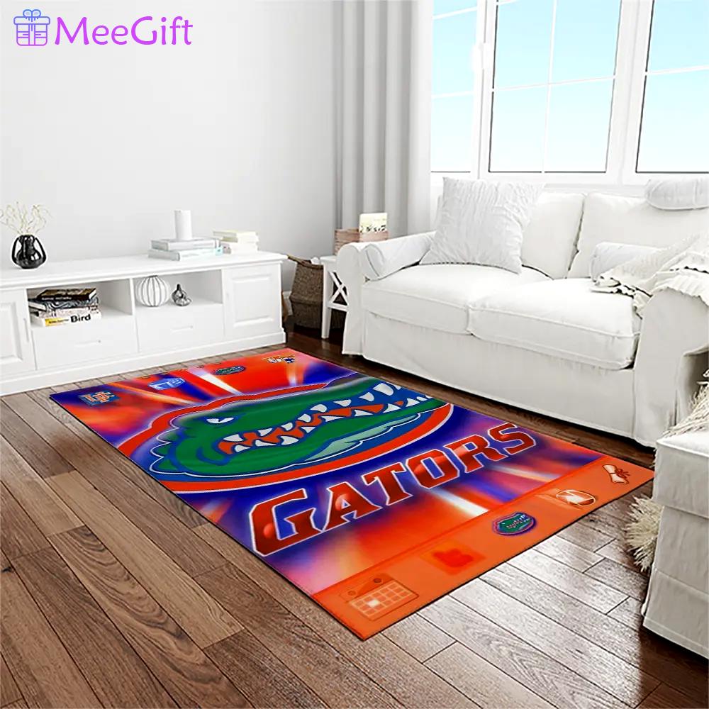 Ncaa florida gators college sport basketball and foolball team logo rectangle area rug fg25 Rectangle Rug
