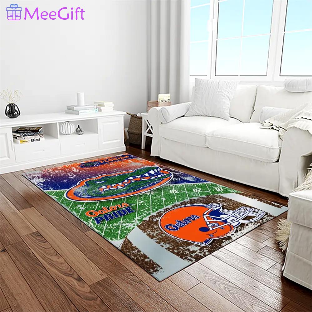 Ncaa florida gators college sport basketball and foolball team logo rectangle area rug fg35 Rectangle Rug