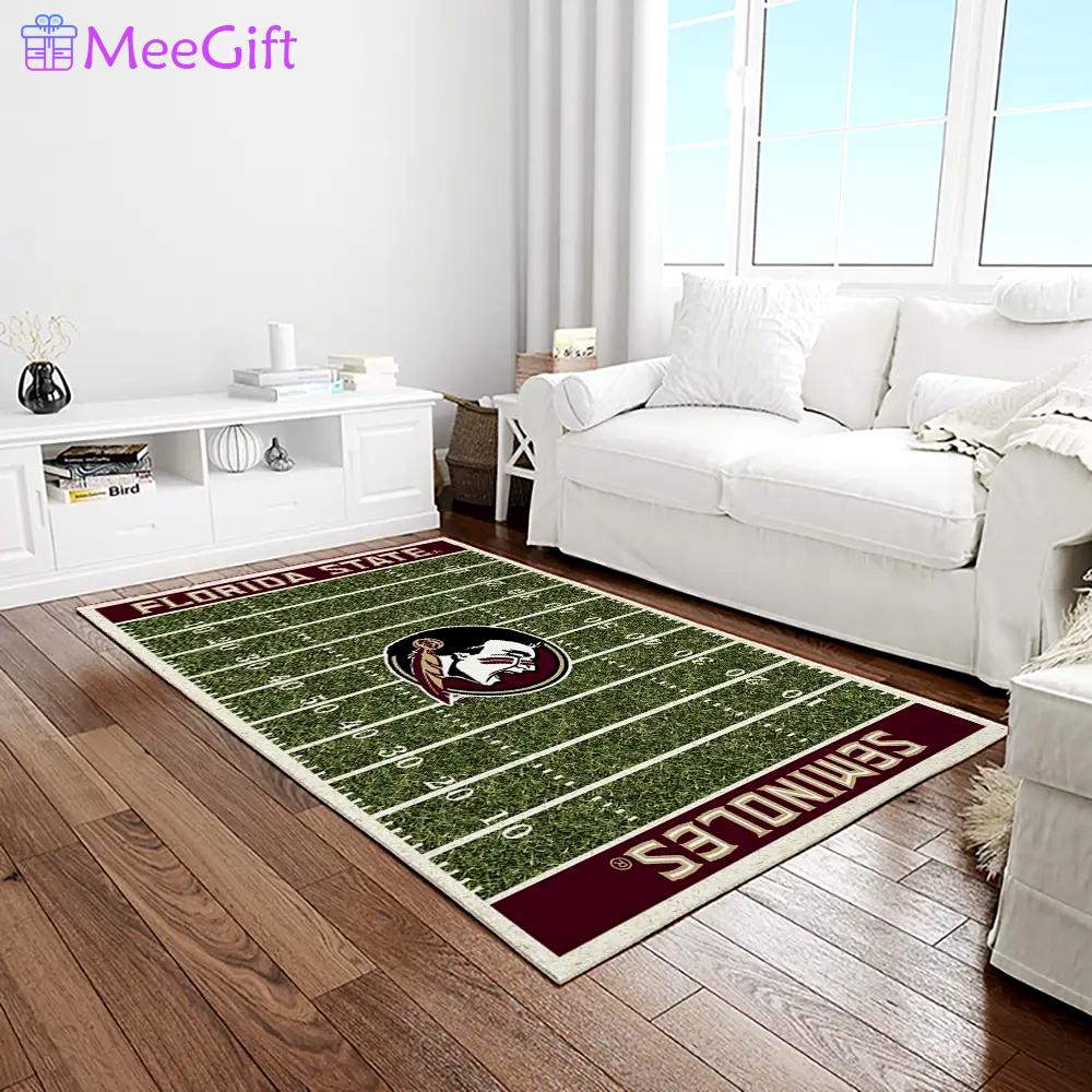 Ncaa florida state seminoles sport basketball and foolball team logo rectangle area rug fss65 Rectangle Rug