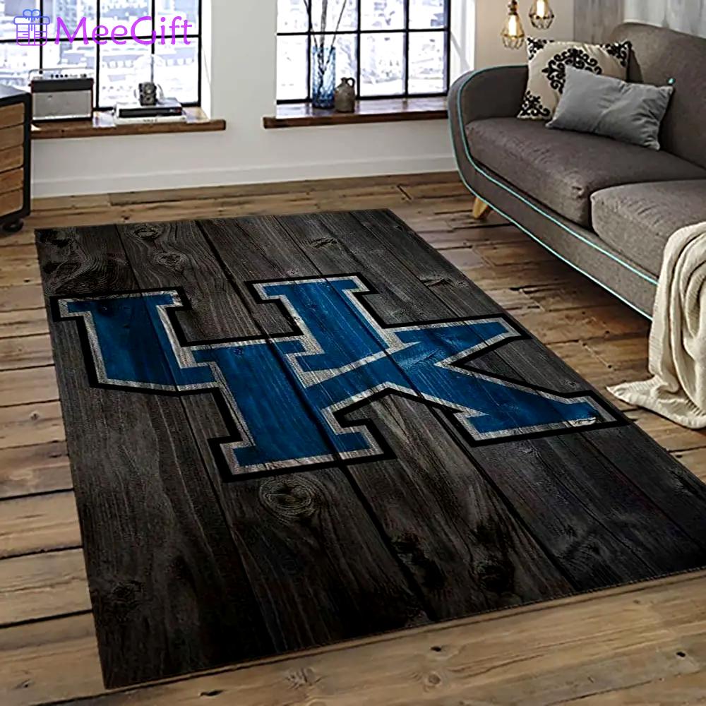 Ncaa kentucky wildcats football team logo sport carpet area rug home decor best gift for friends ktwc38 Rectangle Rug