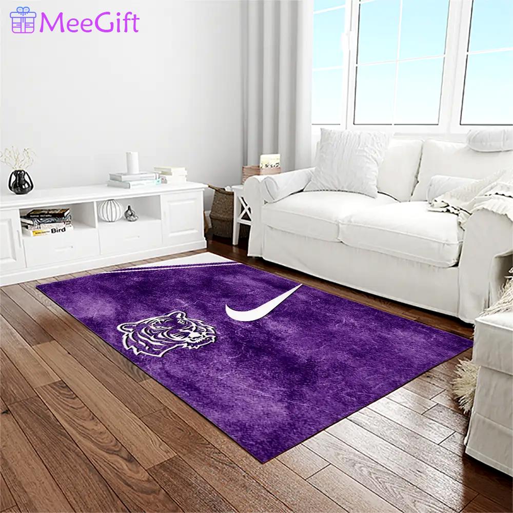 Ncaa louisiana state university college sport basketball and foolball team logo rectangle area rug lsu08 Rectangle Rug