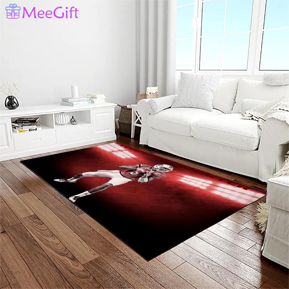 Ncaa louisville cardinals college sport basketball and foolball team logo rectangle area rug lics33 Rectangle Rug
