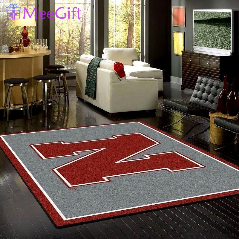 Ncaa nebraska cornhuskers carpet living room rugs rug regtangle carpet v8314 Rectangle Rug