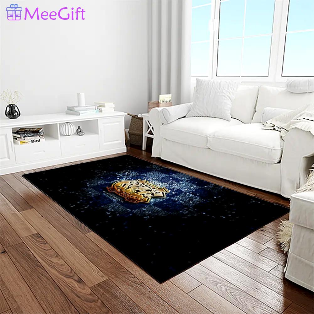 Ncaa north carolina tar heels college sport basketball and foolball team logo rectangle area rug ncth07 Rectangle Rug