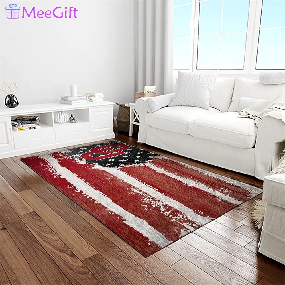 Ncaa oklahoma sooners sport basketball and foolball team logo rectangle area rug os37 Rectangle Rug