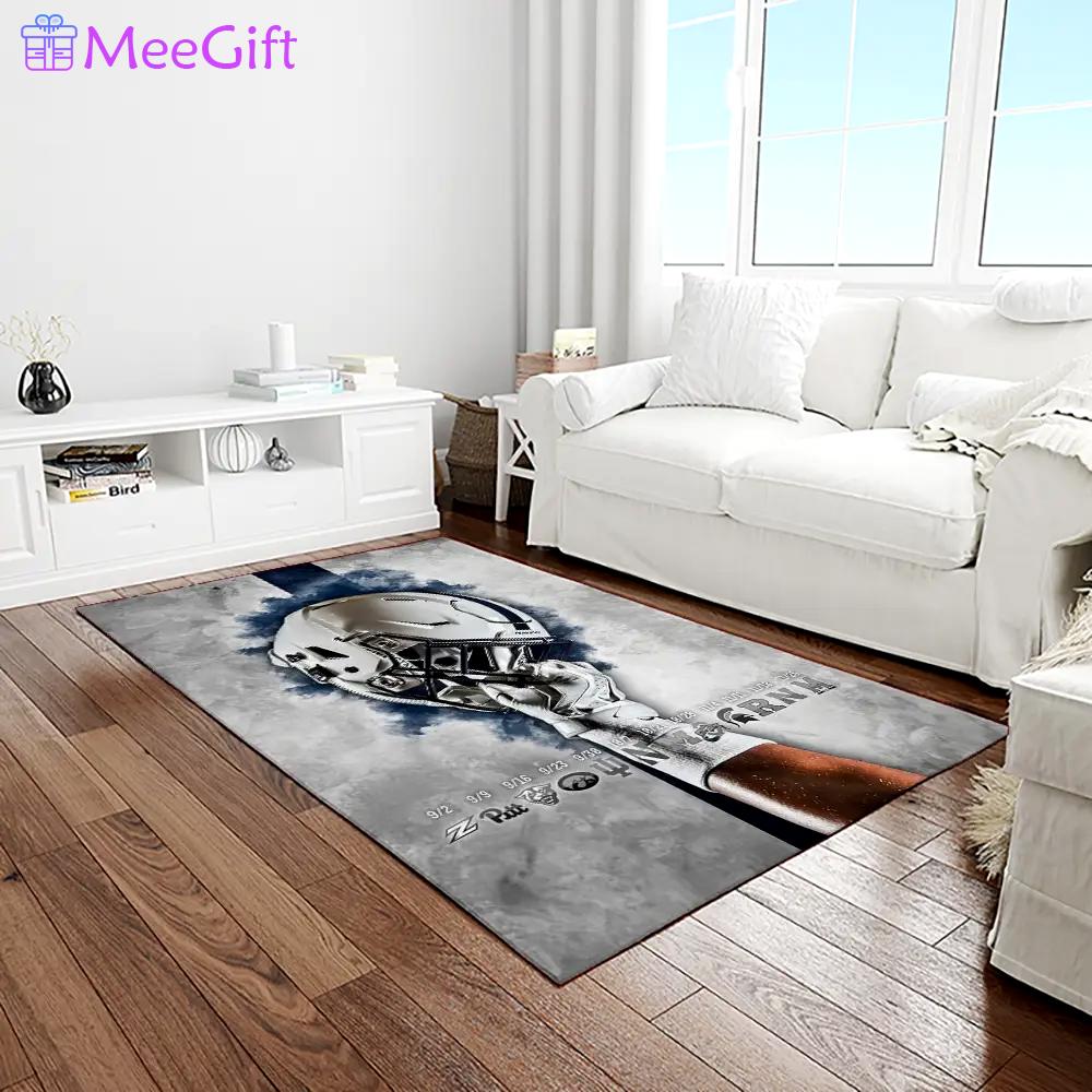 Ncaa penn state nittany lions college sport basketball and foolball team logo rectangle area rug psnl43 Rectangle Rug