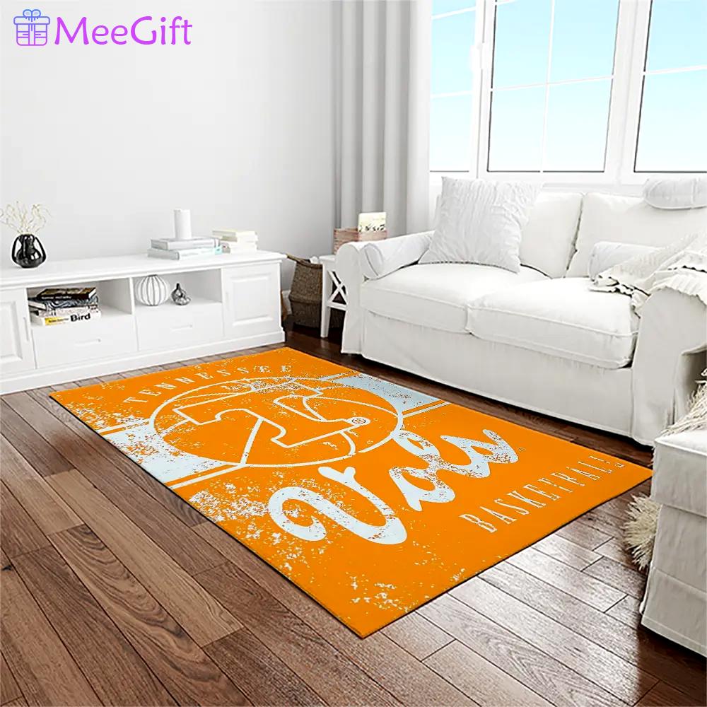 Ncaa tennessee volunteers college sport basketball and foolball team logo rectangle area rug tvs27 Rectangle Rug
