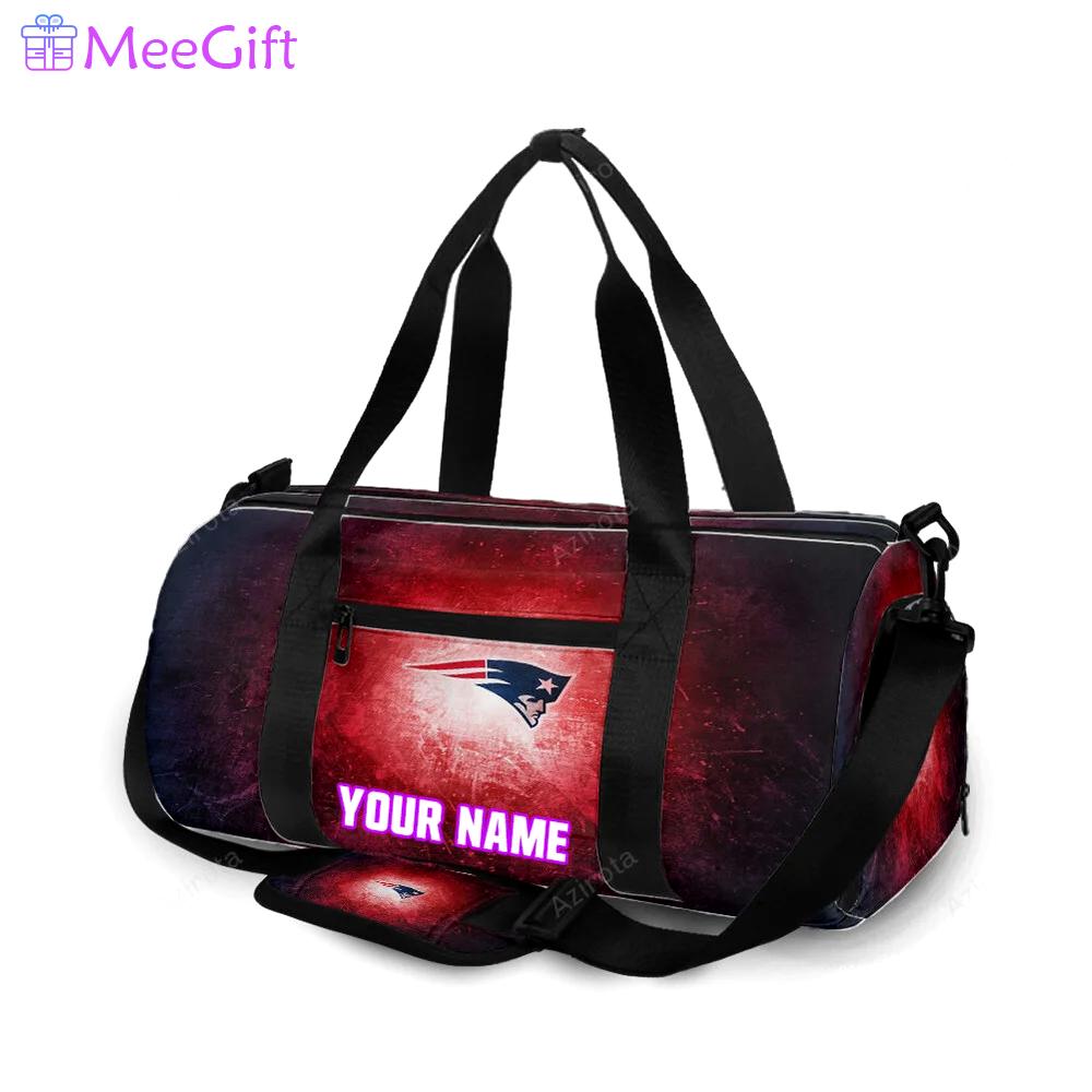 New england patriots red light1 personalized name travel bag gym bag 2040 Travel Bag