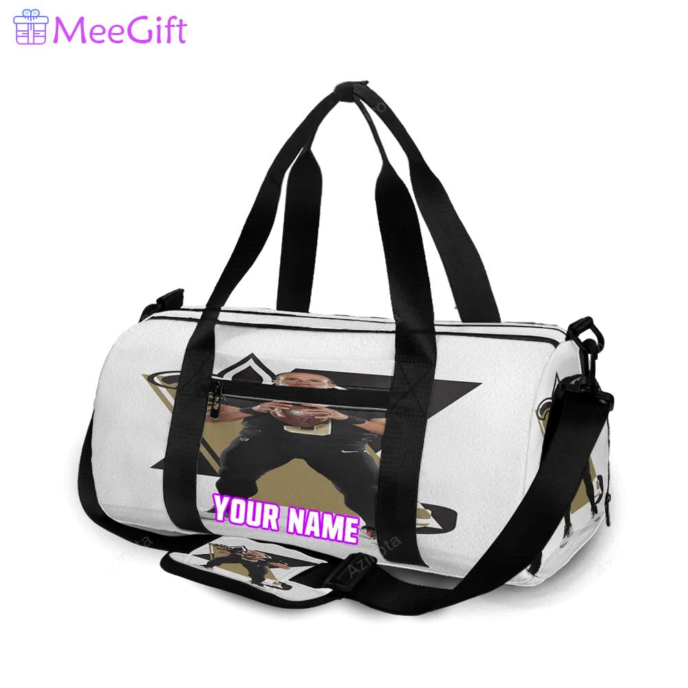 New orleans saints drew brees4 personalized name travel bag gym bag 1486 Travel Bag