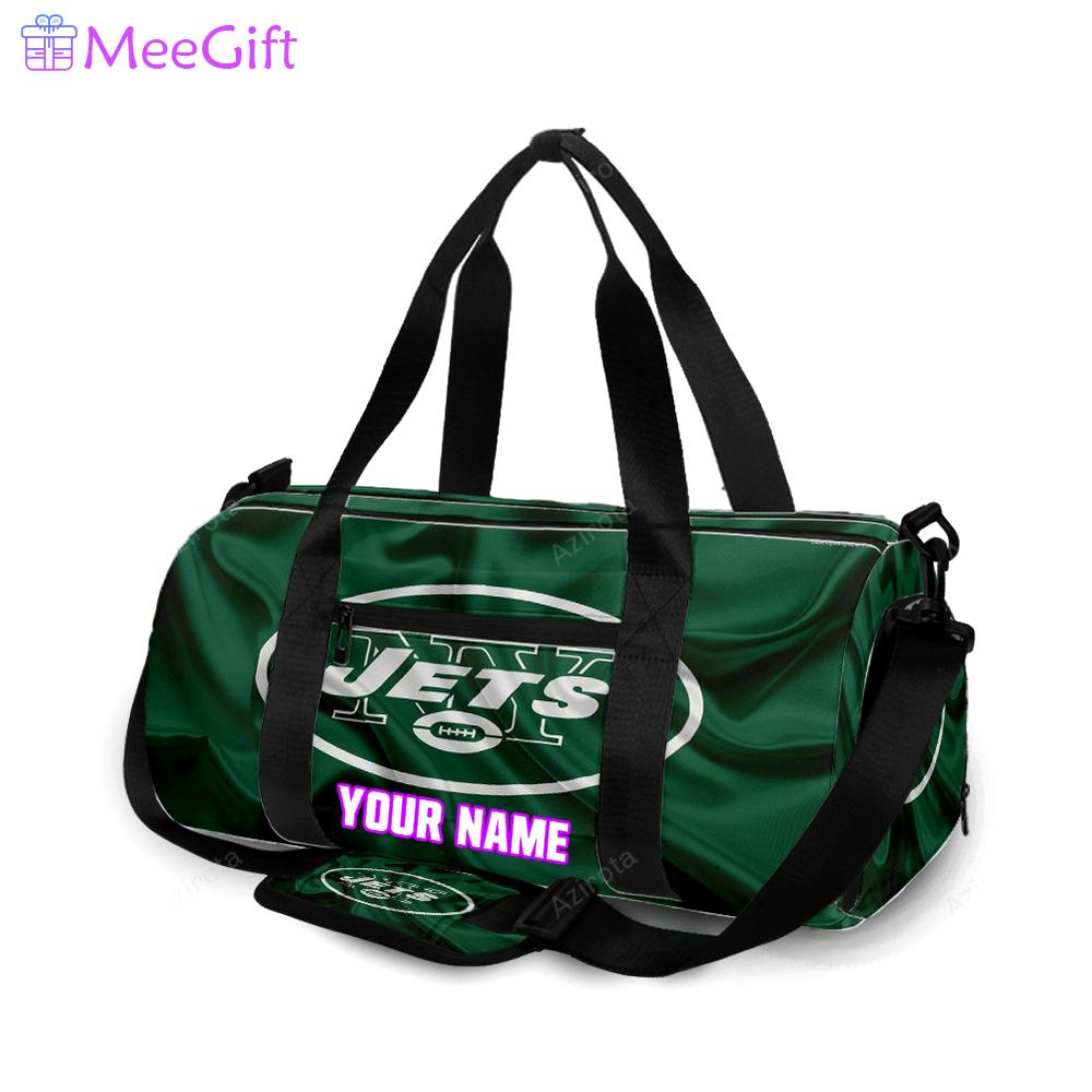 New york jets emblem v21 personalized name travel bag gym bag 23 Travel Bag