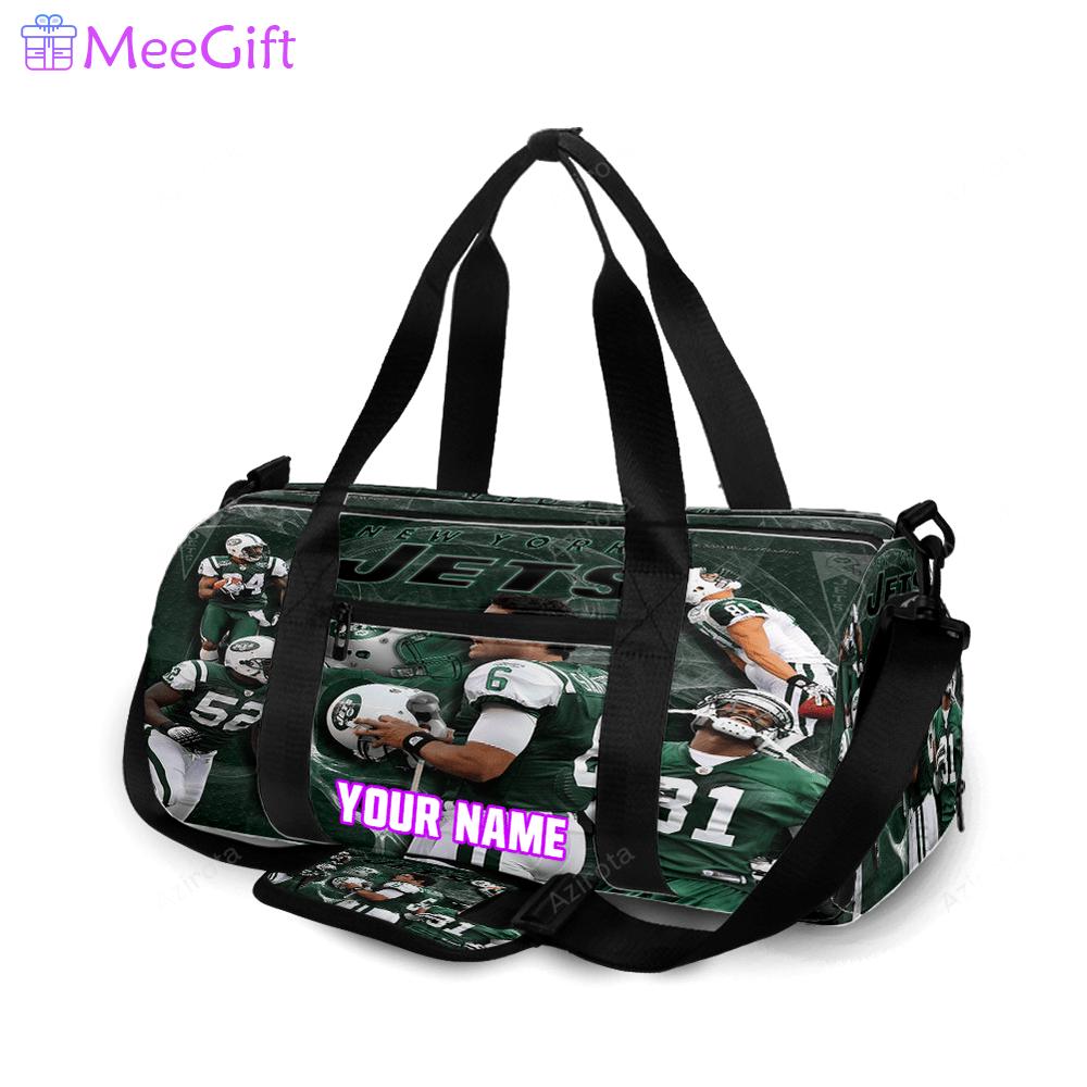 New york jets players v24 personalized name travel bag gym bag 1670 Travel Bag