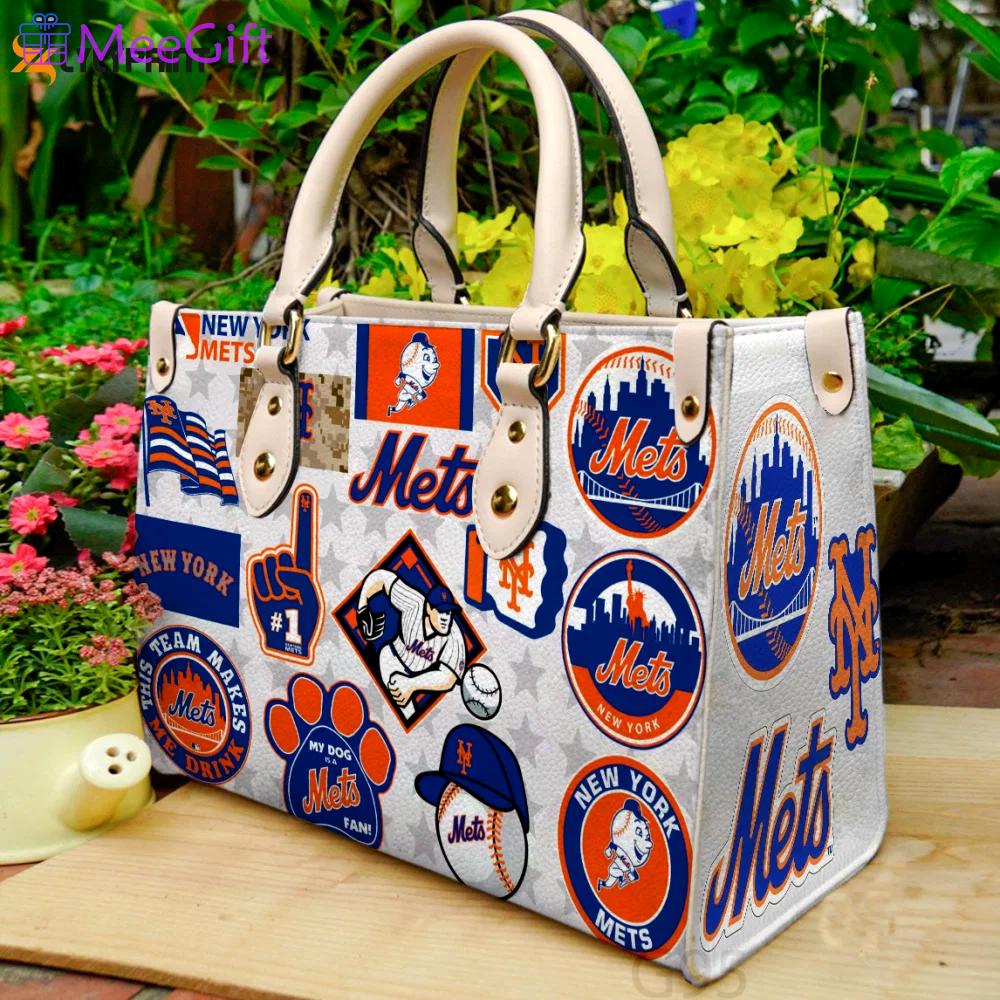 New york mets leather hand bag gift for women’s day – perfect women s day gift g95 3612 Women Leather Hand Bag