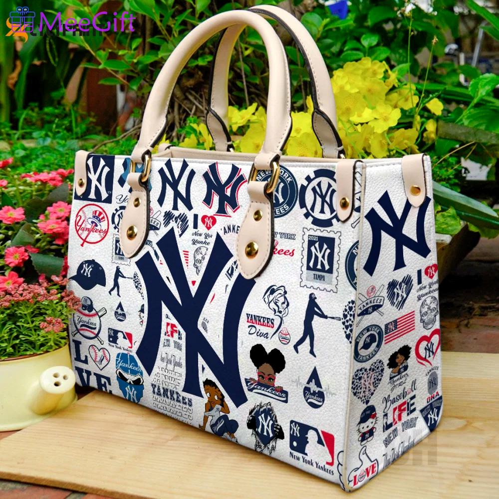New york yankees leather bag for women gift 2181 Women Leather Hand Bag
