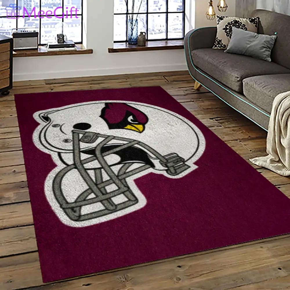 Nfl arizona cardinals football team logo sport carpet rectangle area rug for living room ac56 Rectangle Rug