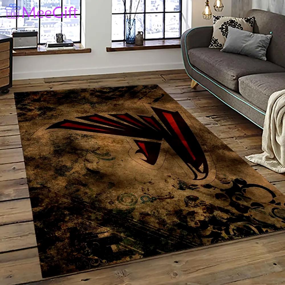 Nfl atlanta falcons football team logo sport carpet area rug home decor best gift for friends atfl26 Rectangle Rug