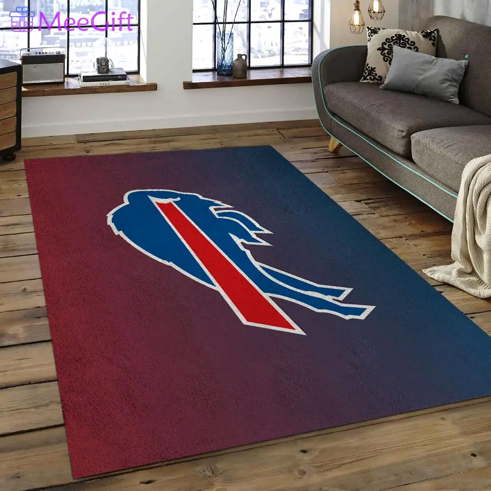 Nfl buffalo bills gradient football team logo rectangle area rug bb17 Rectangle Rug