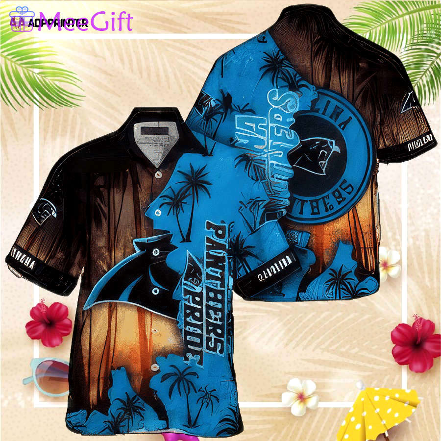 Nfl carolina panthers hawaiian  shirt short sleeveummer Hawaii Shirt