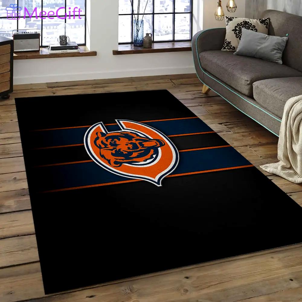 Nfl chicago bears football team logo rectangle area rug cgb01 Rectangle Rug