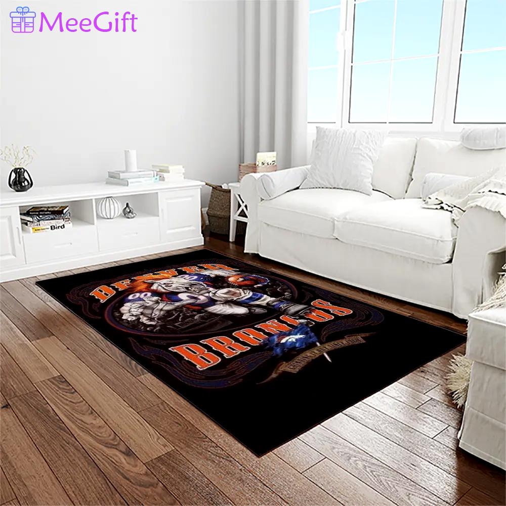 Nfl denver broncos football team logo rectangle area rug db08 Rectangle Rug