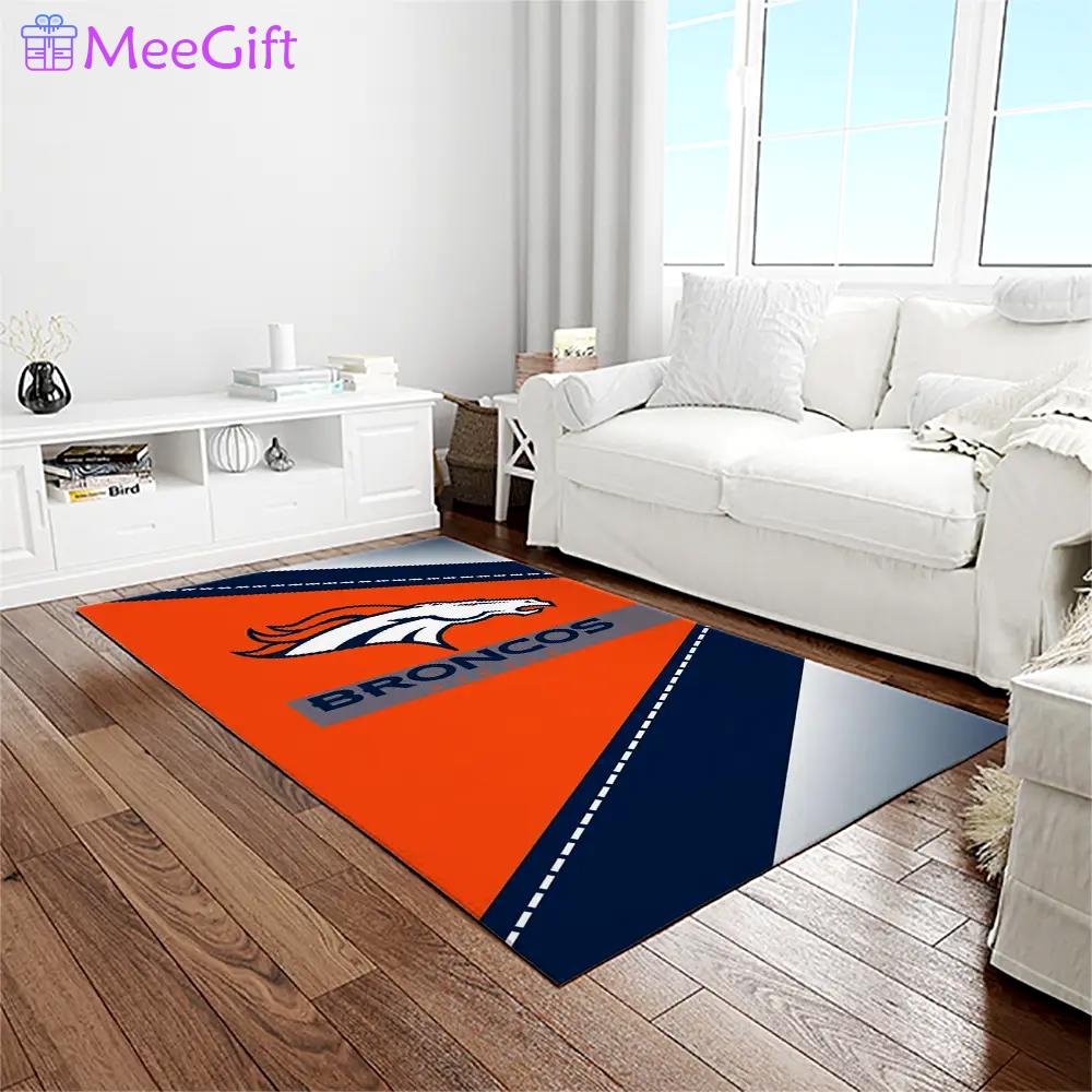 Nfl denver broncos football team logo rectangle area rug db33 Rectangle Rug