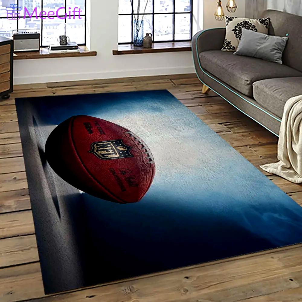 Nfl football league logo retangle carpet area rug home decor best gift for fan and friends nf11 Rectangle Rug