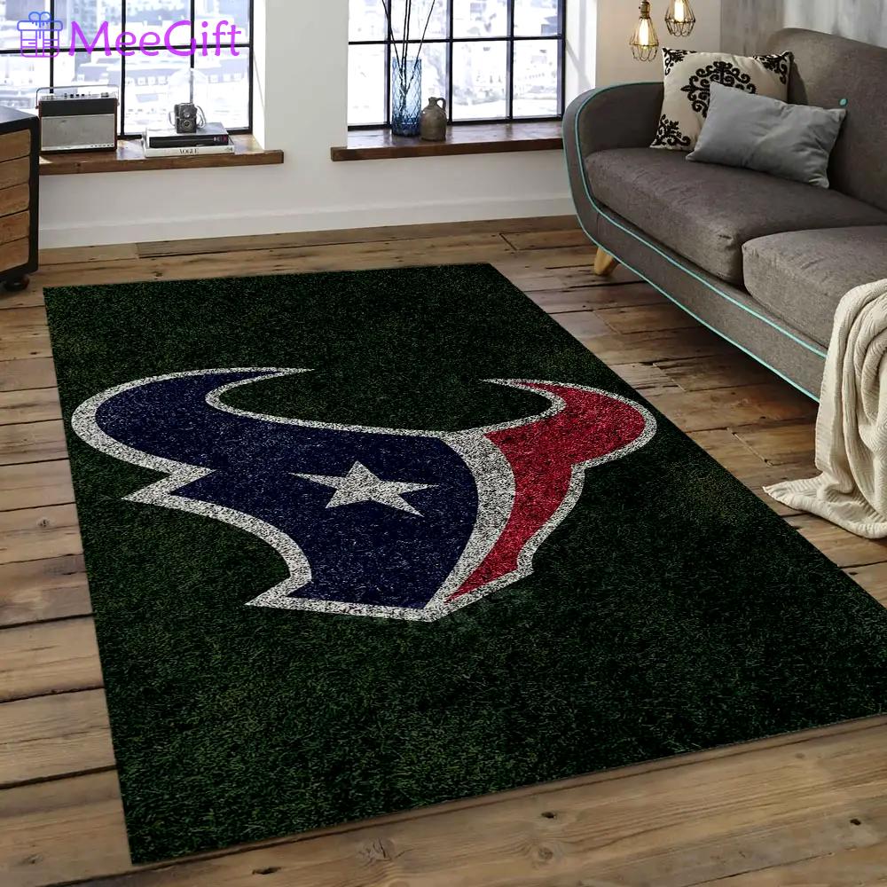 Nfl houston texans football team logo rectangle area rug ht35 Rectangle Rug