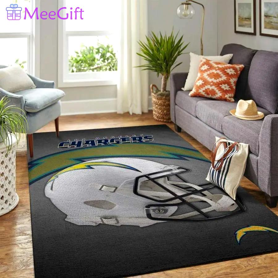 Nfl los angeles chargers area rugs football carpet rug living room 20021713 Rectangle Rug