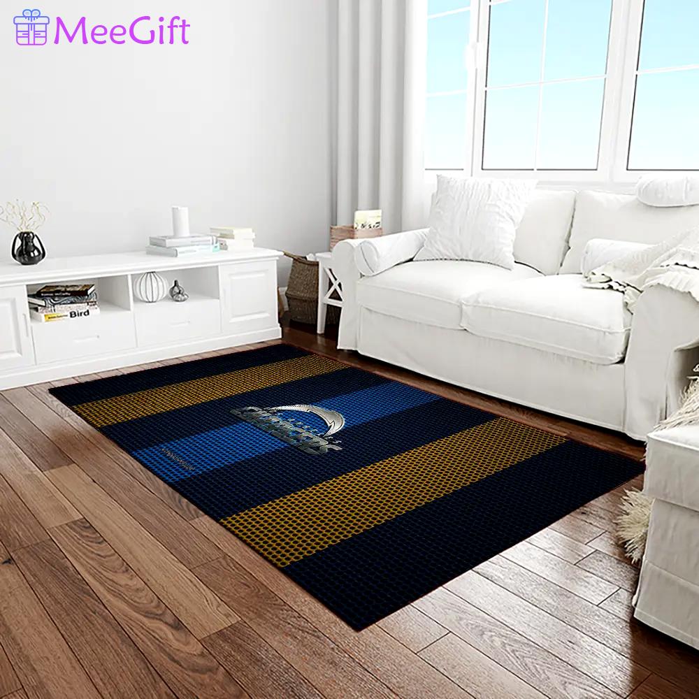 Nfl los angeles chargers football team logo rectangle area rug lac63 Rectangle Rug