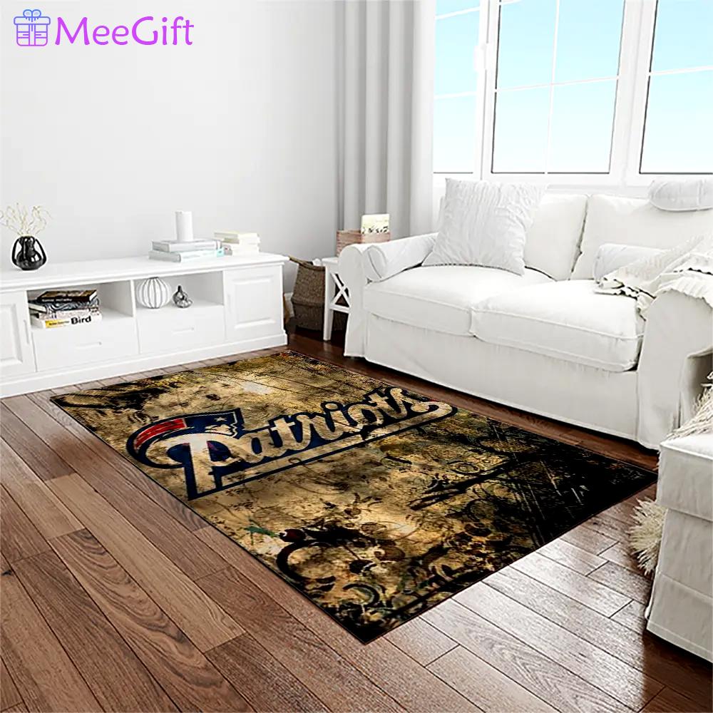 Nfl new england patriots football team logo rectangle area rug nep25 Rectangle Rug