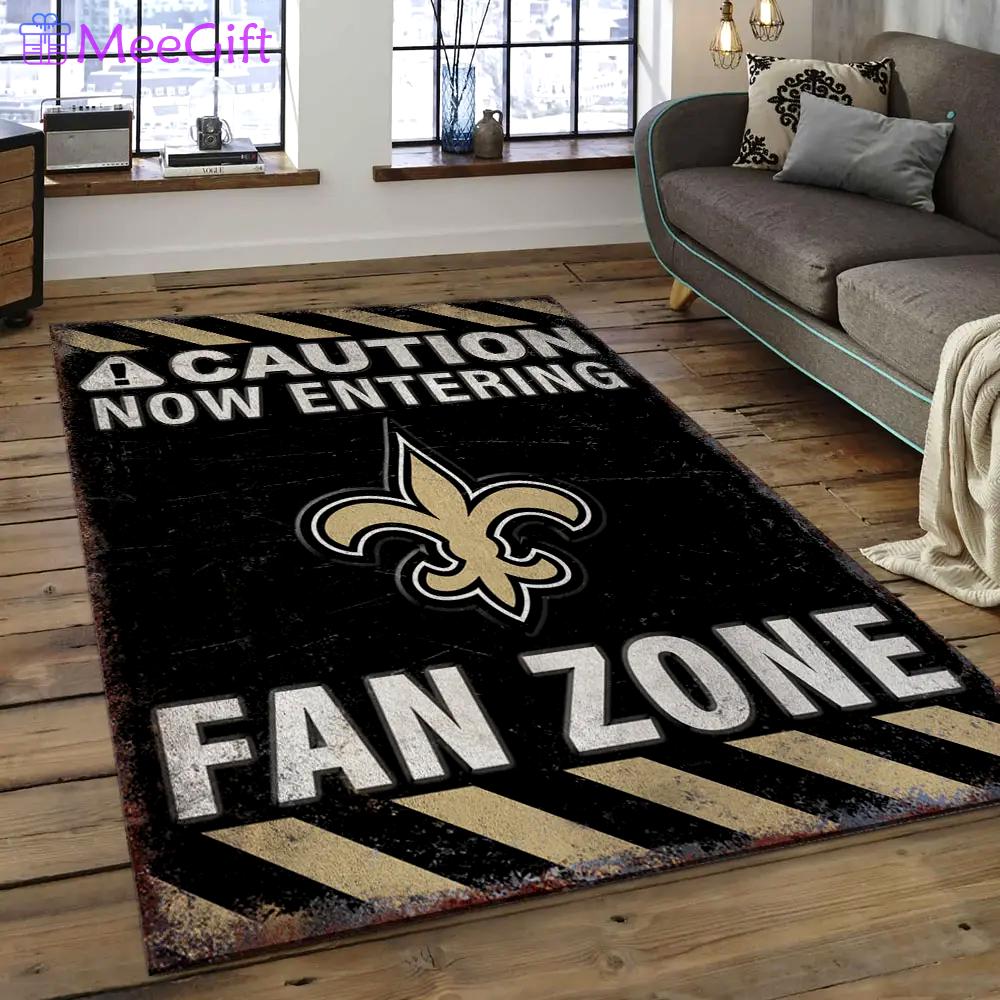 Nfl new orleans saints football team logo rectangle area rug nos46 Rectangle Rug