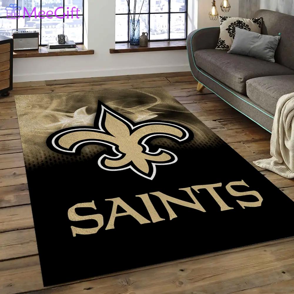 Nfl new orleans saints football team logo rectangle area rug nos52 Rectangle Rug