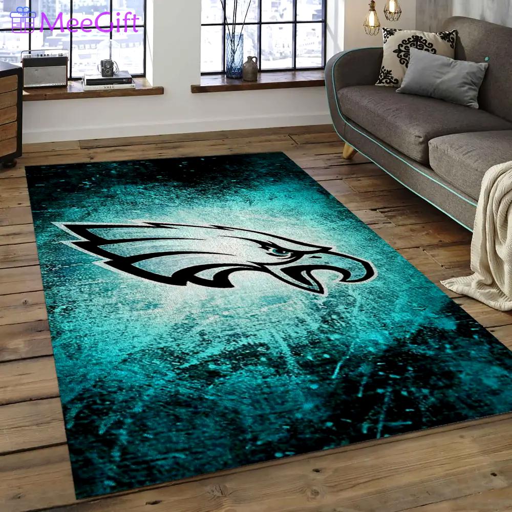 Nfl philadelphia eagles football team logo rectangle area rug pe31 Rectangle Rug