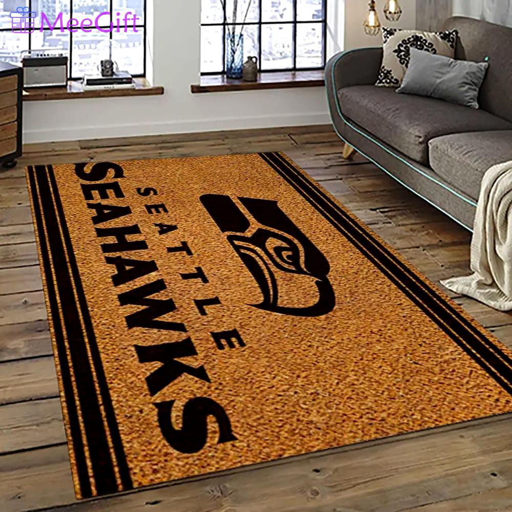 Nfl seattle seahawks football team logo sport carpet area rug home decor best gift for friends ss27 Rectangle Rug