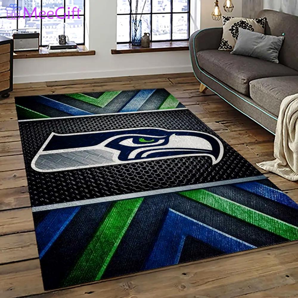 Nfl seattle seahawks football team logo sport carpet area rug home decor best gift for friends ss83 Rectangle Rug