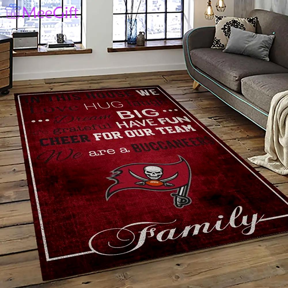 Nfl tampa bay buccaneers football team logo sport carpet area rug home decor best gift for friends tpbb15 Rectangle Rug