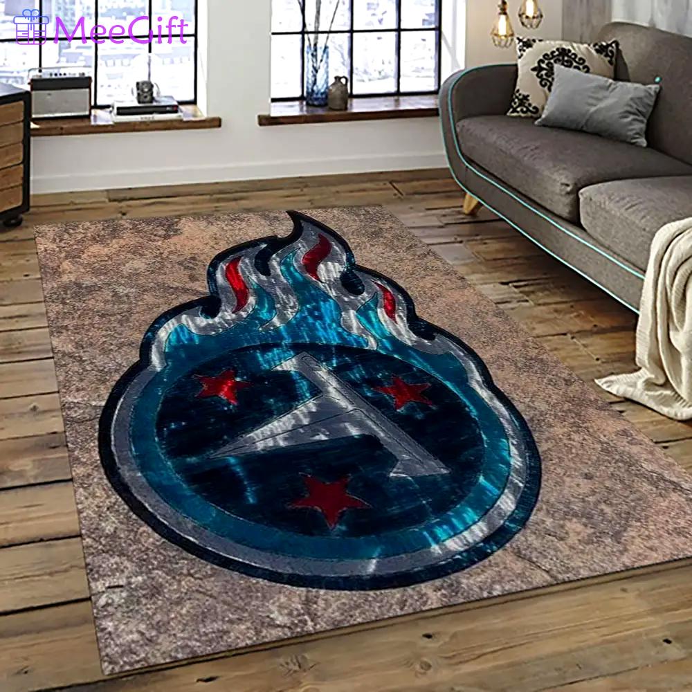 Nfl tennessee titans football team logo sport carpet area rug home decor best gift for friends tt39 Rectangle Rug