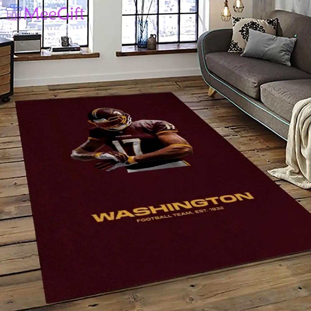 Nfl washington commanders football team logo sport carpet area rug home decor best gift for friends wscd26 Rectangle Rug