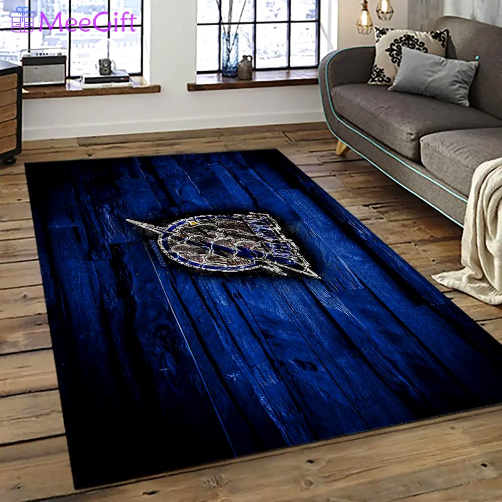 Nhl tampa bay lightning hockey team logo sport carpet rectangle area rug for living room tbl52 Rectangle Rug