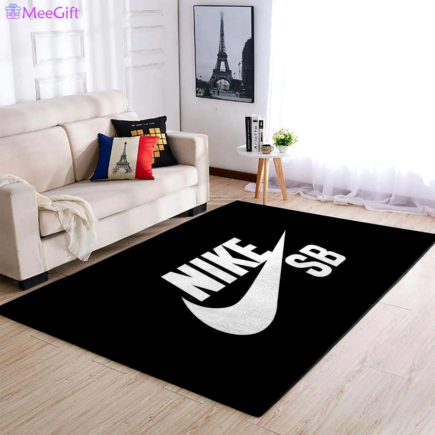 Nike area rug hypebeast carpet luxurious fashion brand logo living room rugs rug regtangle carpet floor decor home decor Rectangle Rug