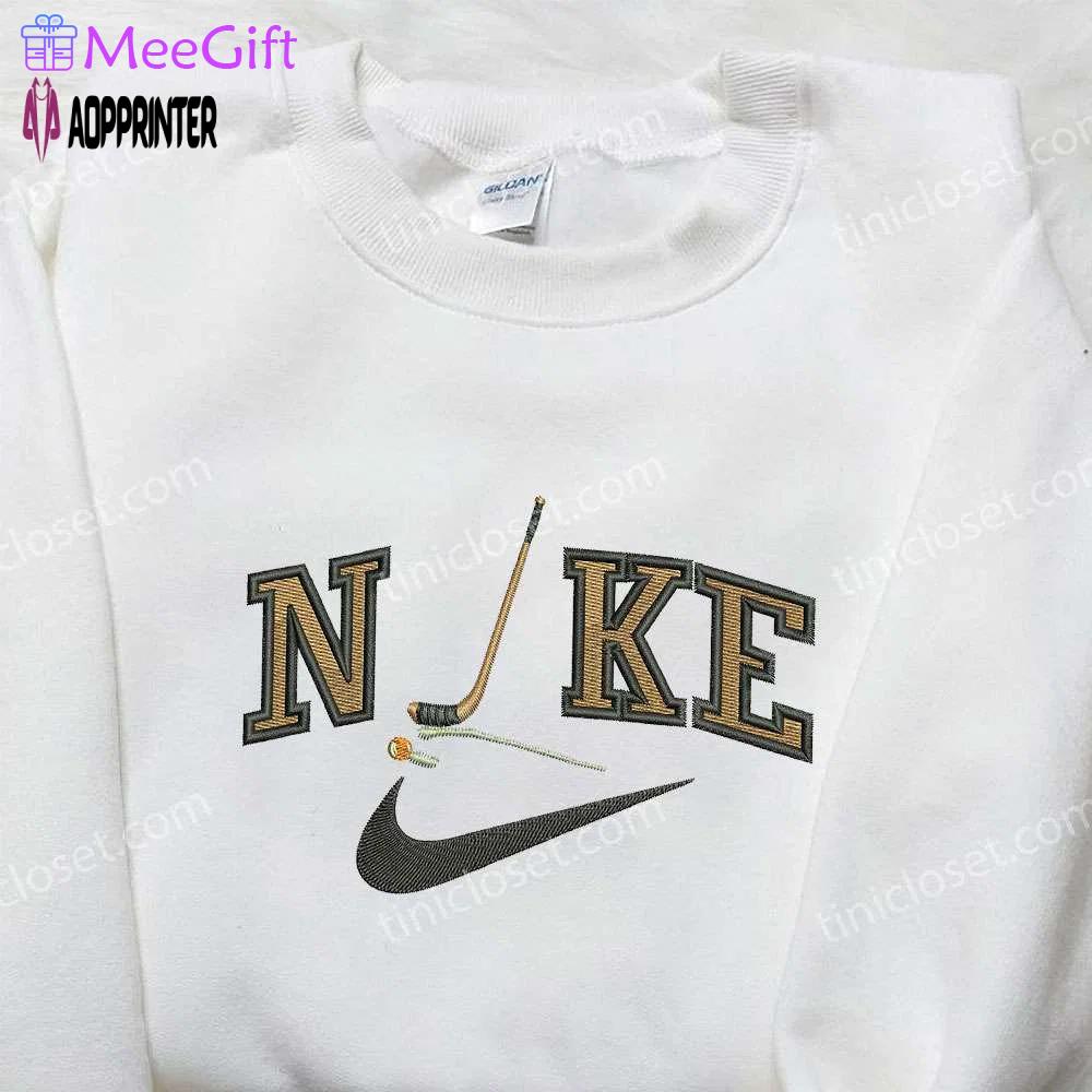 Nike embroidered hockey stick sweatshirt: nhl sport shirt nike inspired Embroidered Shirt
