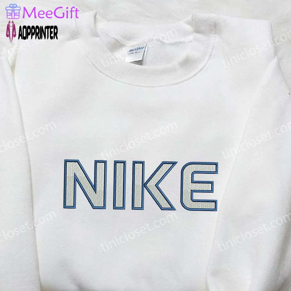 Nike inspired embroidered shirt: perfect family gifts stylish & unique Embroidered Shirt
