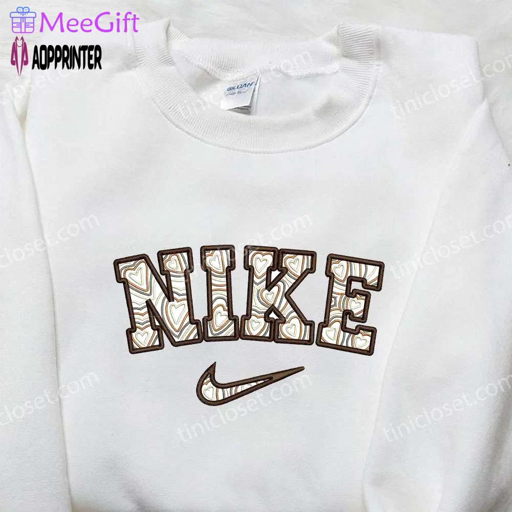 Nike love embroidered shirt: perfect valentine s day gift for nike enthusiasts Embroidered Shirt