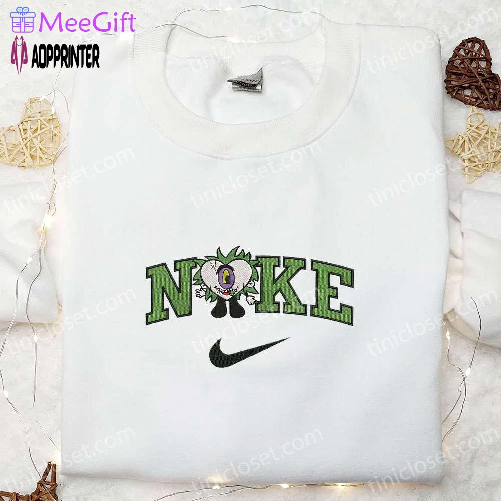 Nike x beetlejuice bad bunny sweatshirt: halloween embroidered hoodie best family gifts Embroidered Shirt