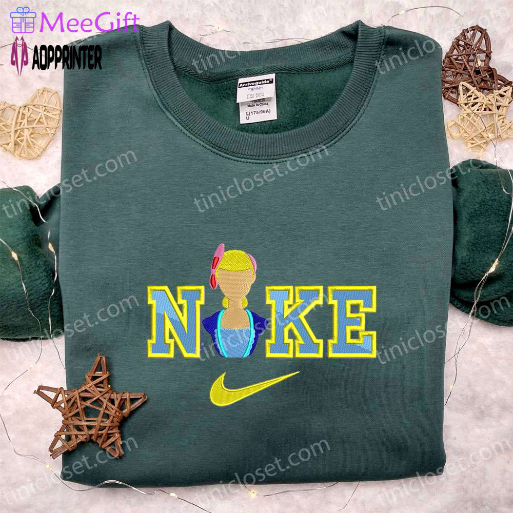 Nike x bo peep embroidered t-shirt toy story disney shirt nike inspired hoodie Embroidered Shirt