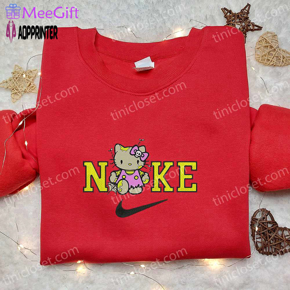 Nike x hello kitty zombie hoodie & embroidered shirt: adorable nike inspired t-shirt Embroidered Shirt