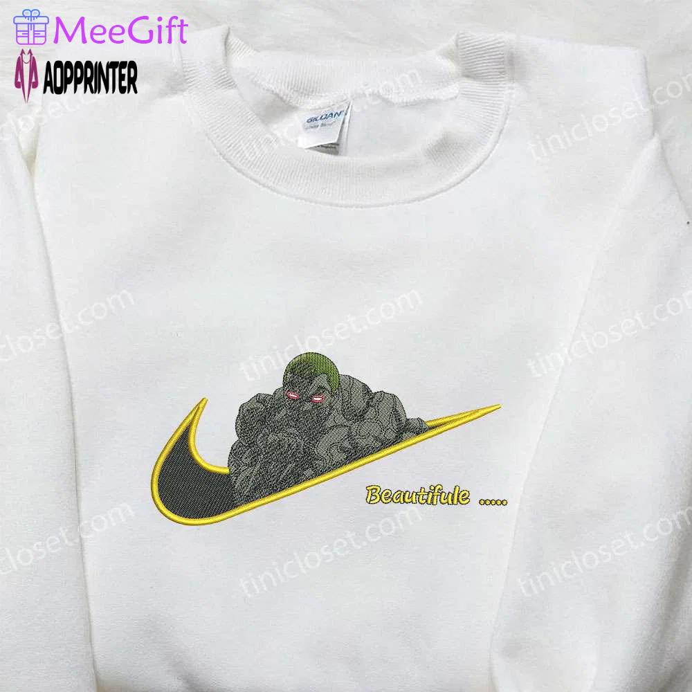 Nike x jack hanma embroidered shirt: baki inspired & stylish Embroidered Shirt