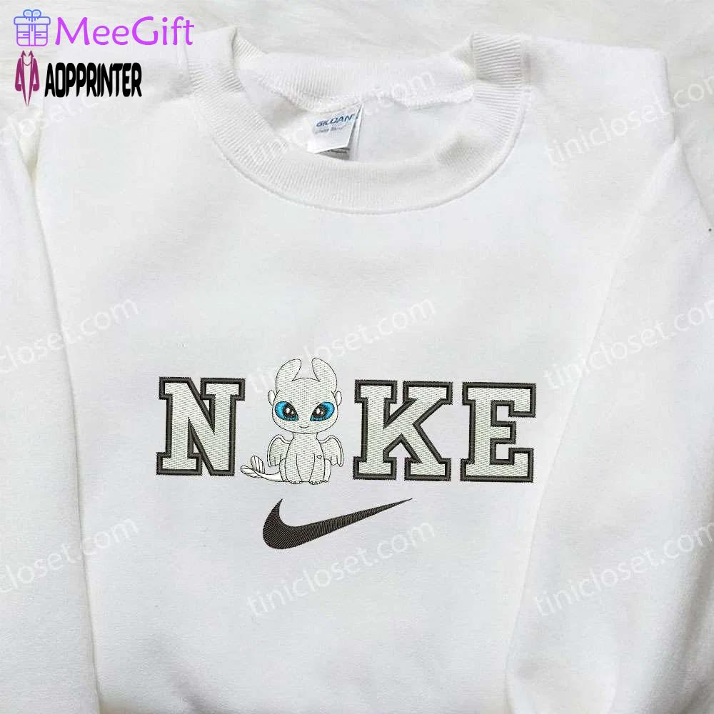 Nike x light furry embroidered shirt – how to train your dragon movie tee Embroidered Shirt